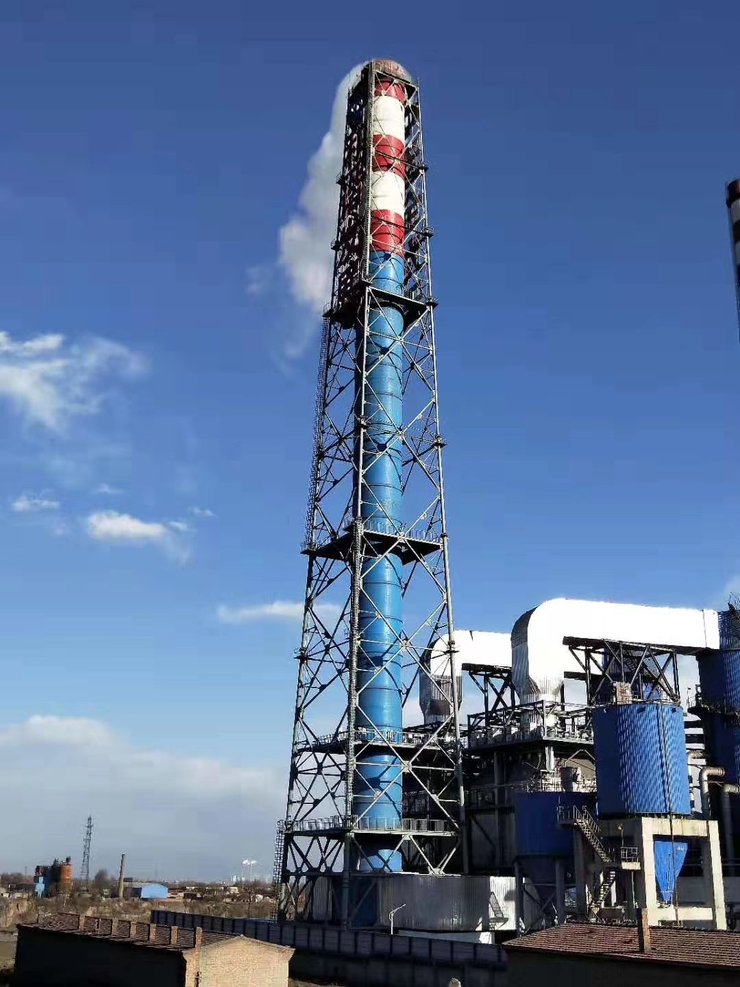 塔架式钢烟囱