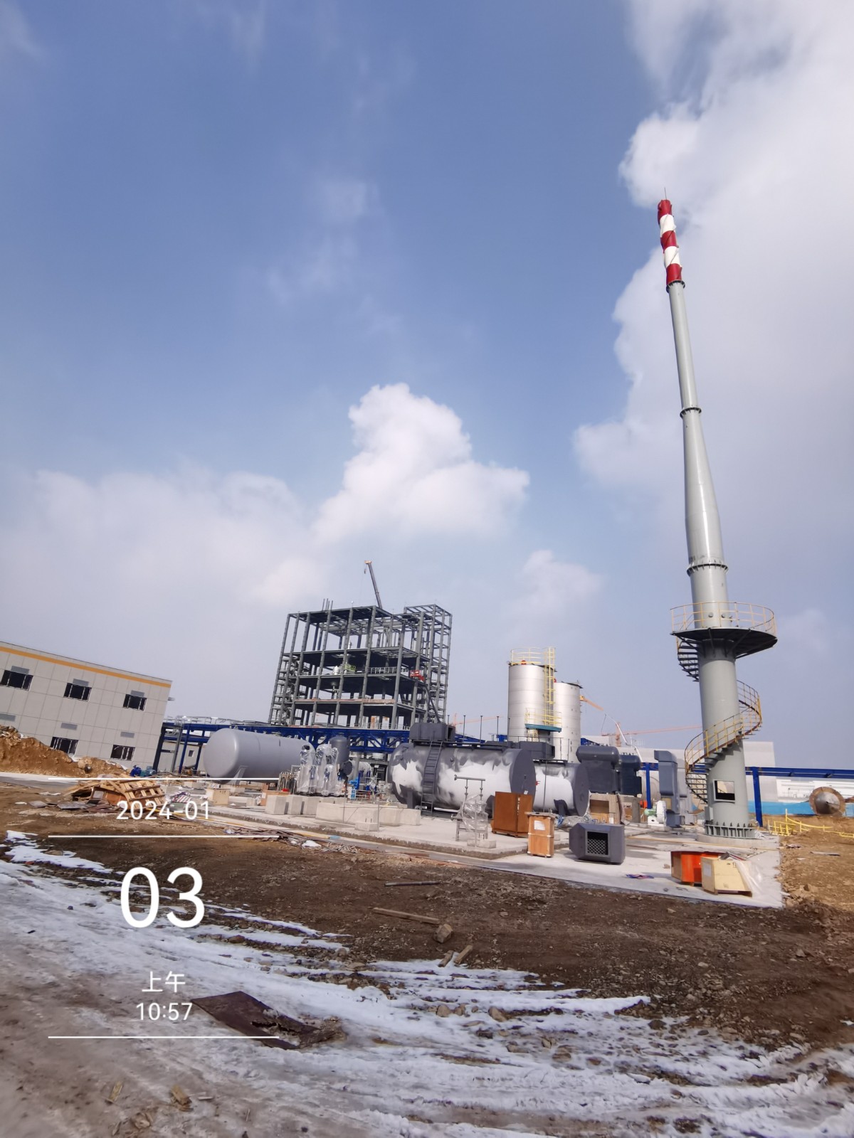 单筒自立式钢烟囱